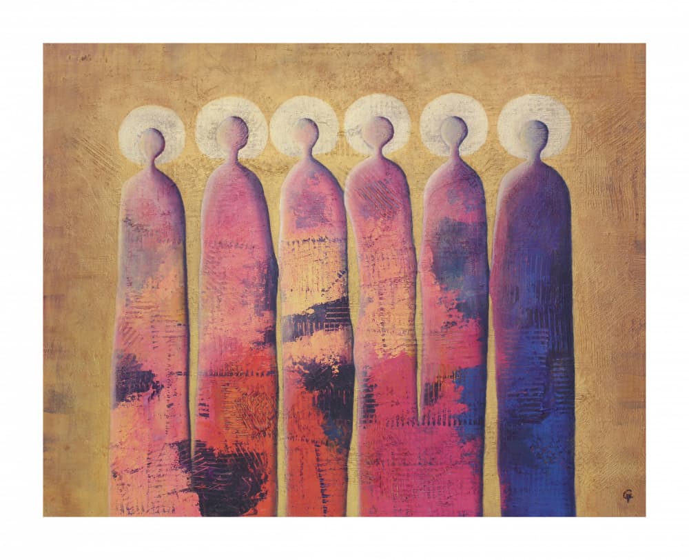 Serene Abstract Figures by Carolina Gårdheim — canvas wall art