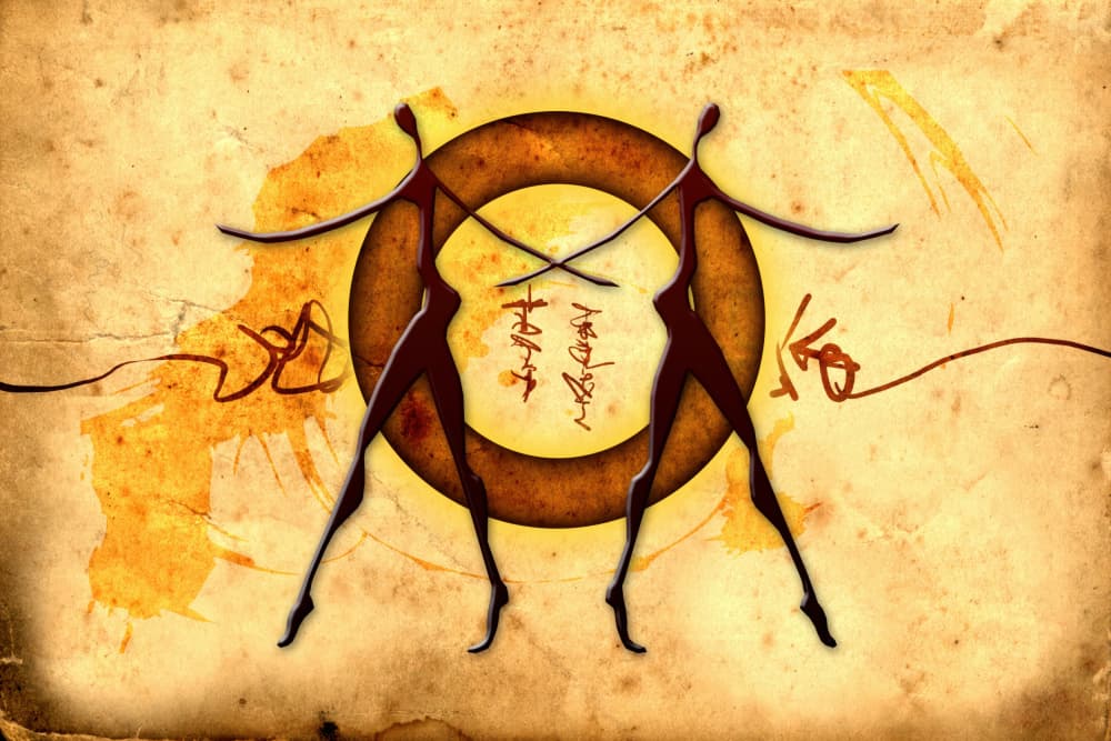 Golden Harmony Dance by Rafal Kulik — canvas wall art