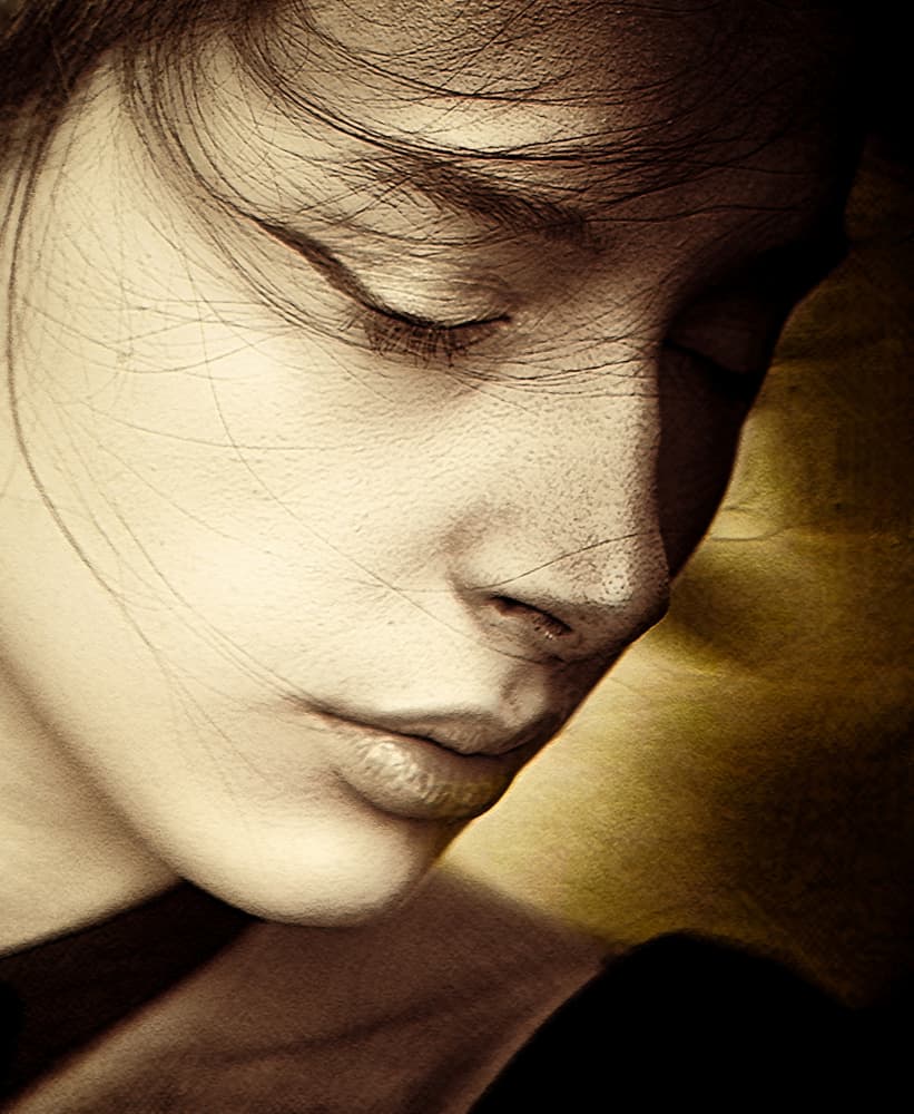 Young Woman Dreaming by Toni Fidanza — canvas wall art
