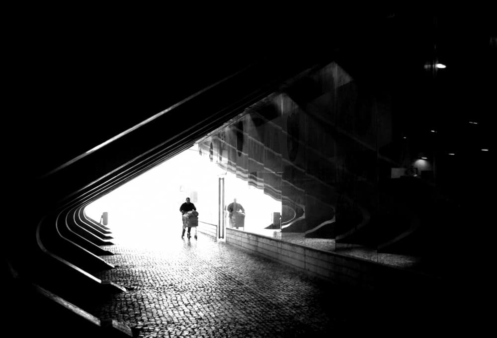 Light At Tunnel End by Fernando Alves — canvas wall art