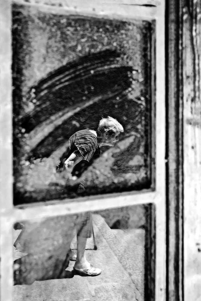 Childhood Through Glass by Luca Domenichi — canvas wall art