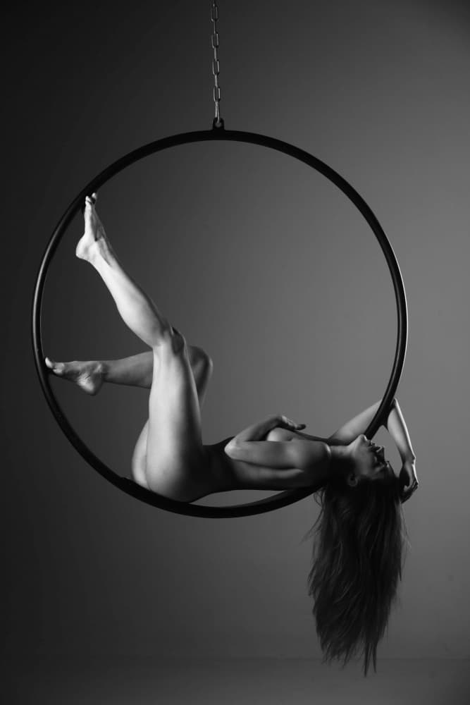 Graceful Aerial Nude by InspireFire — canvas wall art