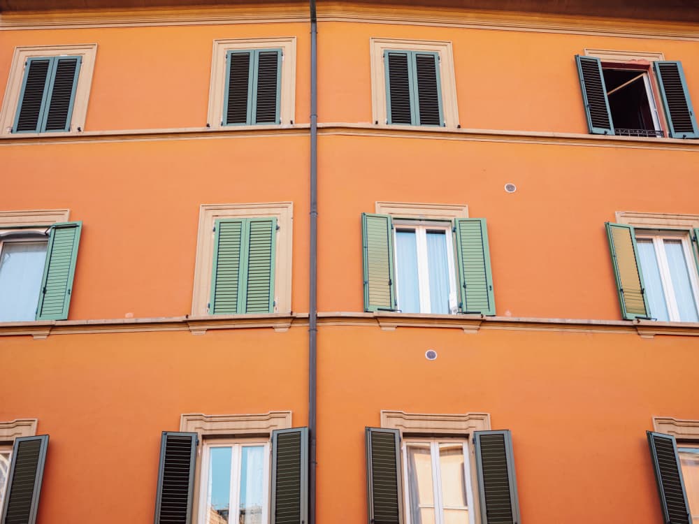 Orange | Bologna Italy by Raisa Zwart — canvas wall art