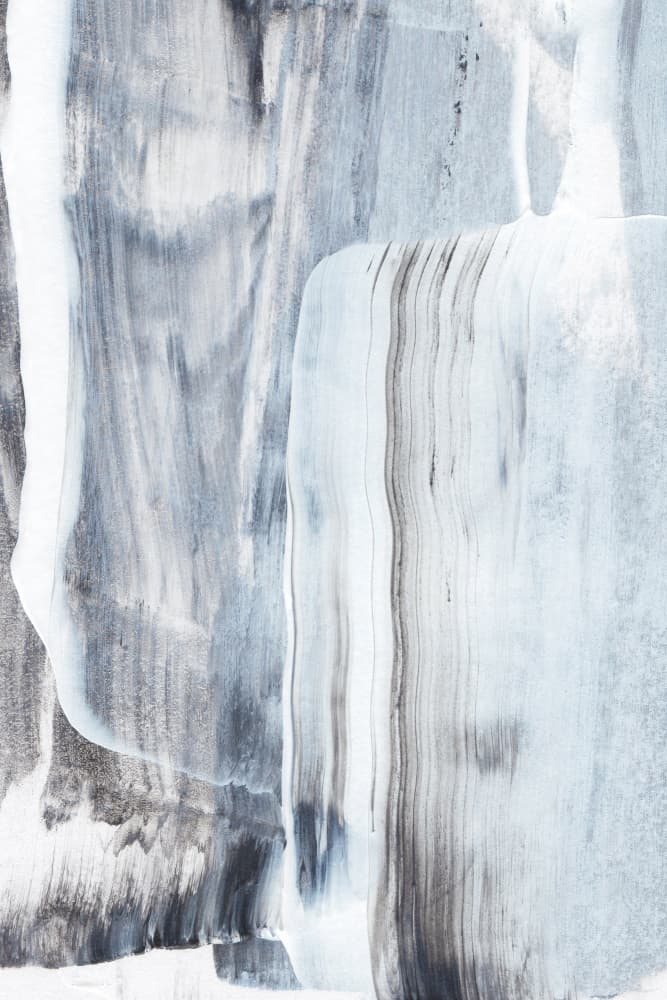 Black And White Brushstrokes by uplusmestudio — canvas wall art