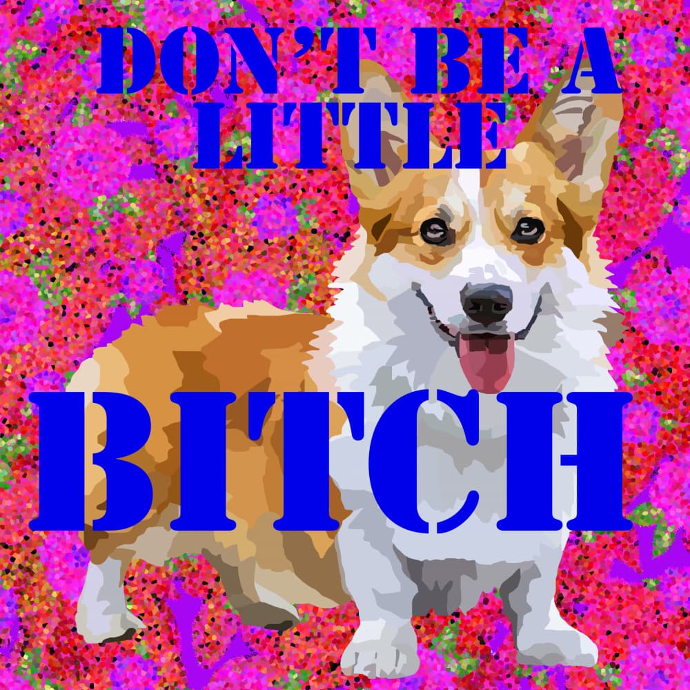 Sassy Corgi Quote by Lynnda Rakos — canvas wall art