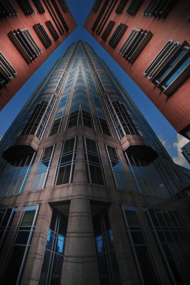 Skyscraper Ascent by Orestis — canvas wall art