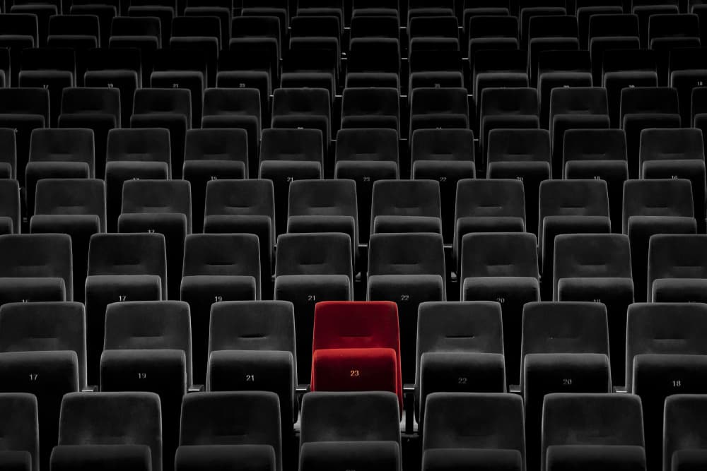 One Red Seat by Greetje van Son — canvas wall art