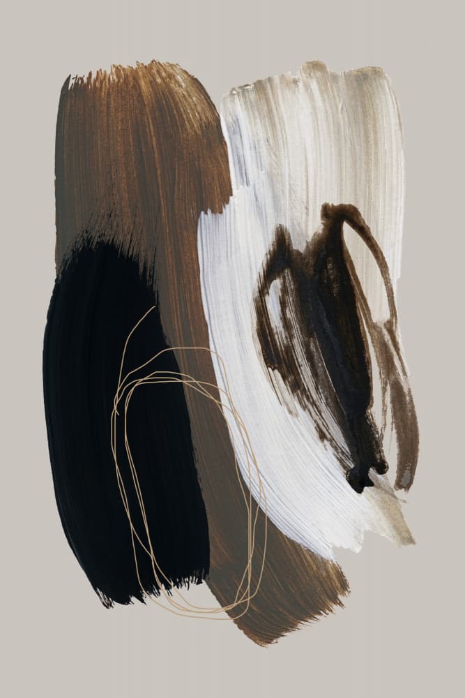 Abstract Brush Strokes 108X by Mareike Böhmer — canvas wall art