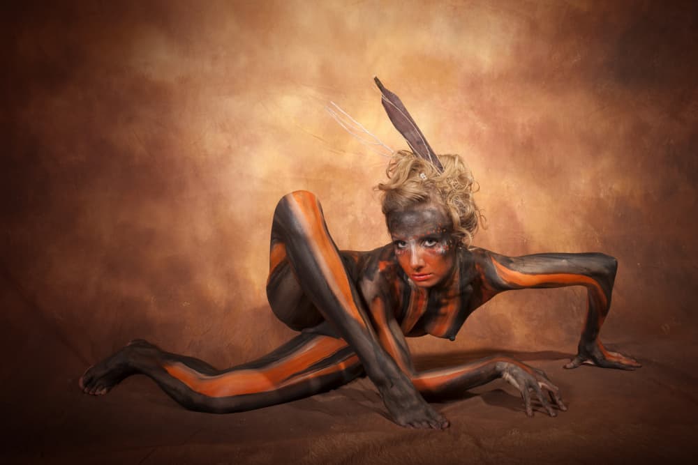 Fantasy Painted Woman by Christine von Diepenbroek — canvas wall art