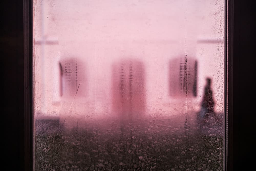 Dreamy Pink Window by Ali Ayer — canvas wall art