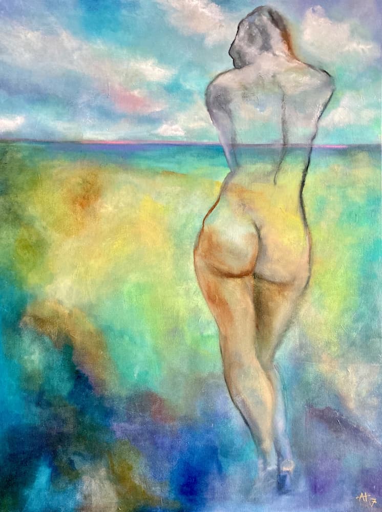 Ethereal Nude Landscape by Alexandra Higgins — canvas wall art