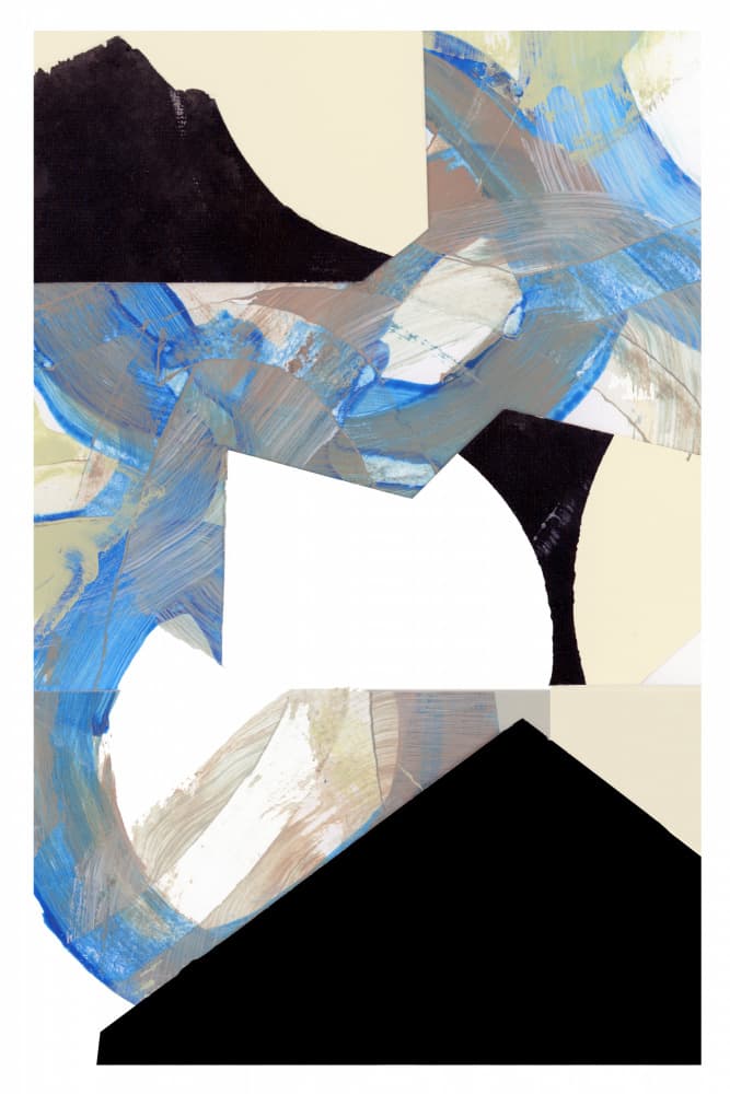Abstract Blue Geometry by cartissi — canvas wall art