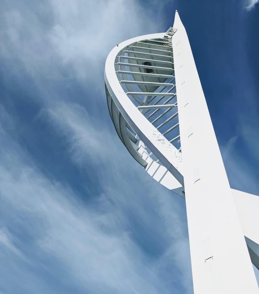 Soaring White Tower by Elizabeth Allen — canvas wall art