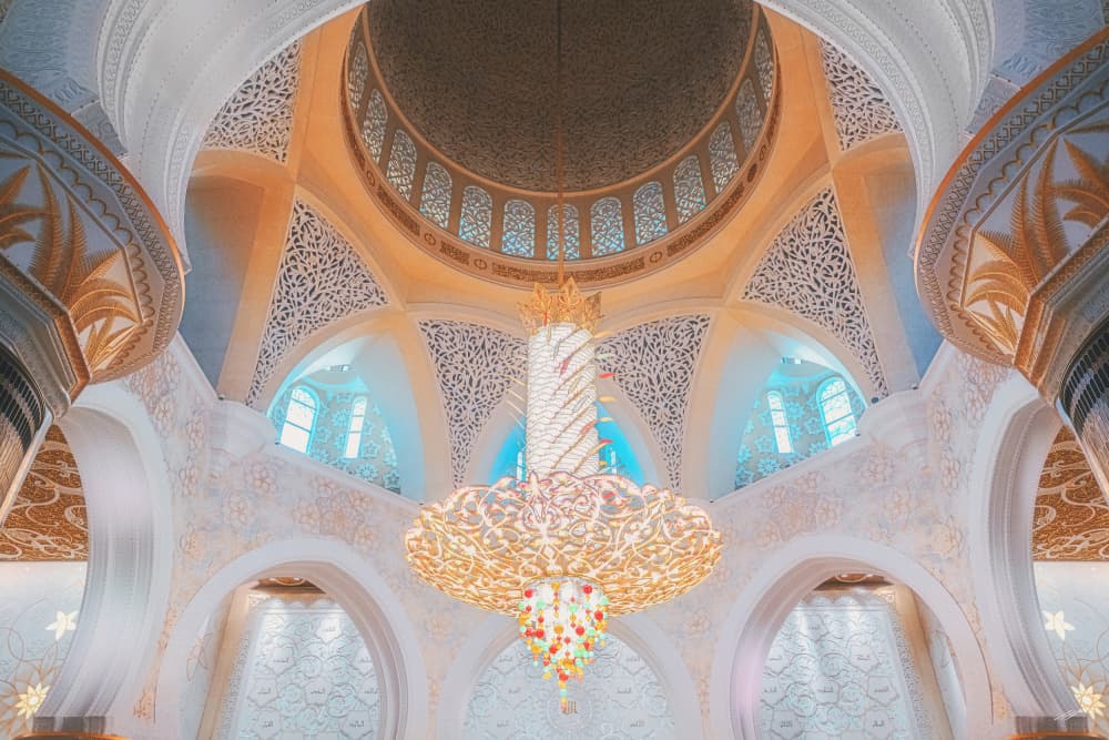 Majestic Mosque Interior by Mohamed Shawki — canvas wall art