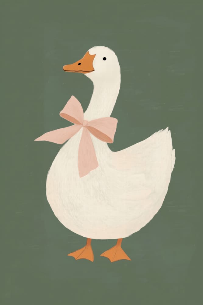 Pink Bow Goose
