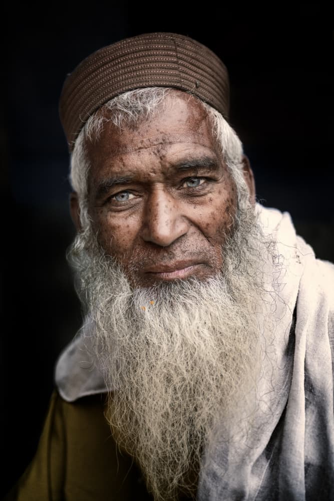 Street portrait, Lahore by Trevor Cole — canvas wall art