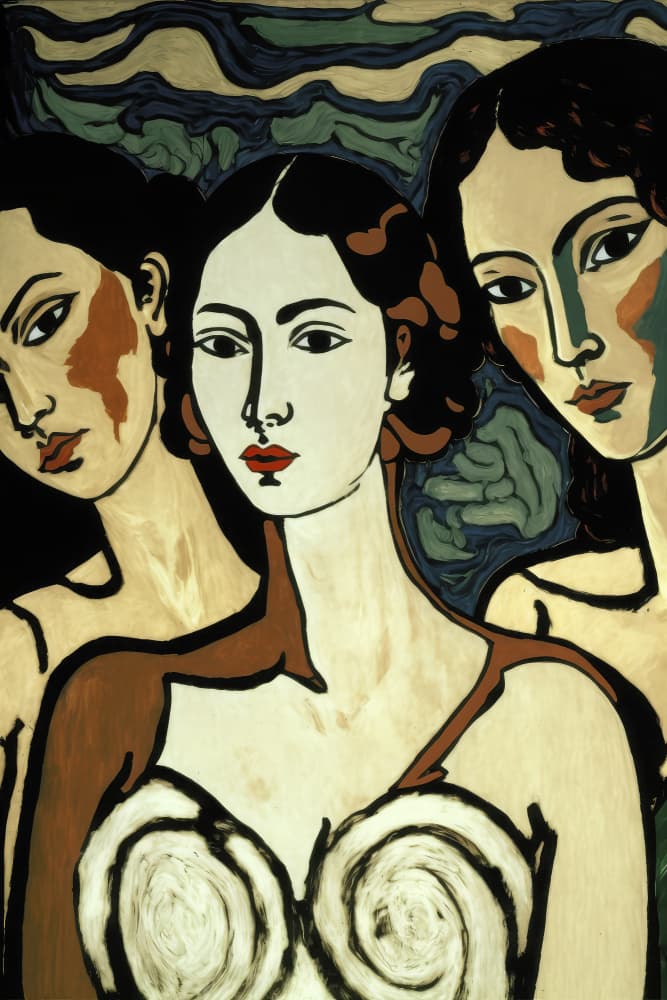 Trio of Elegance by Treechild — canvas wall art