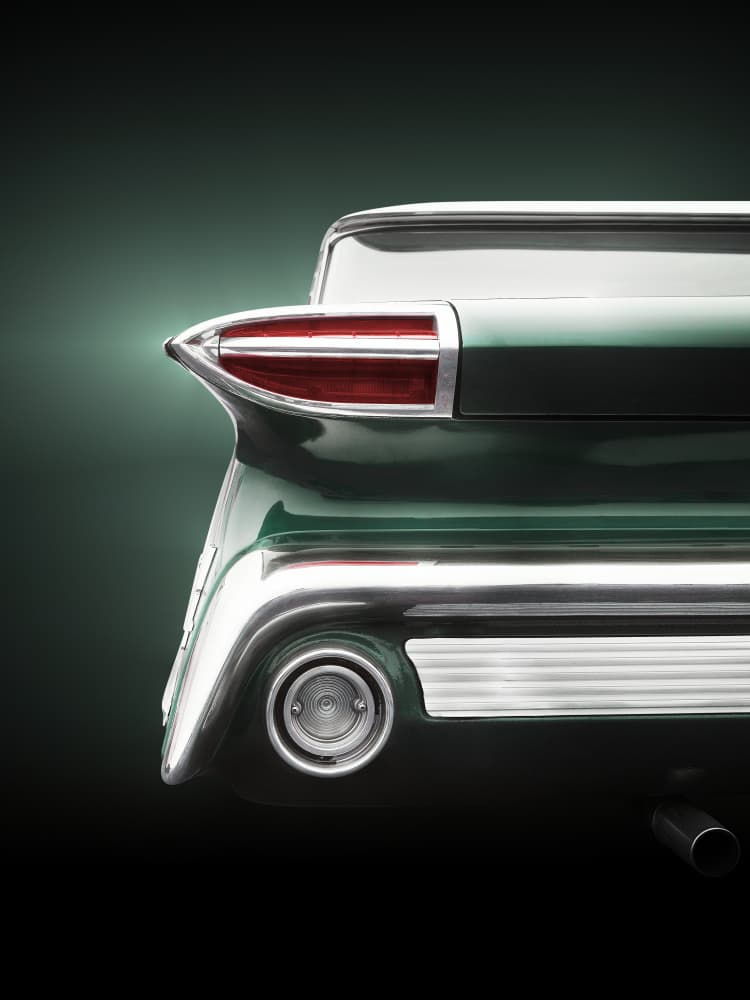 Vintage Car Tail Fin by Beate Gube — canvas wall art