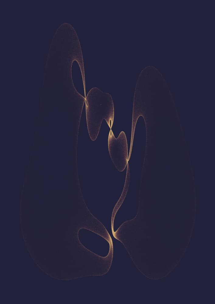 Fluid Golden Lines by AV11 — canvas wall art
