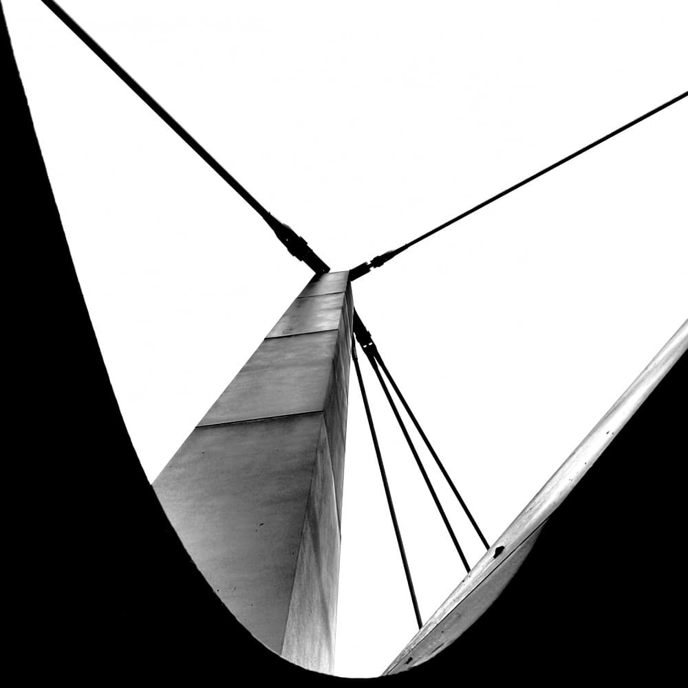 Modern Bridge Architecture by Dorothee Lieb — canvas wall art