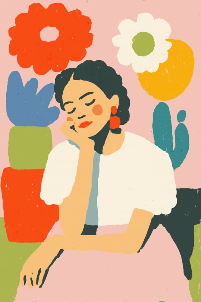 Frida Primavera by Treechild — canvas wall art