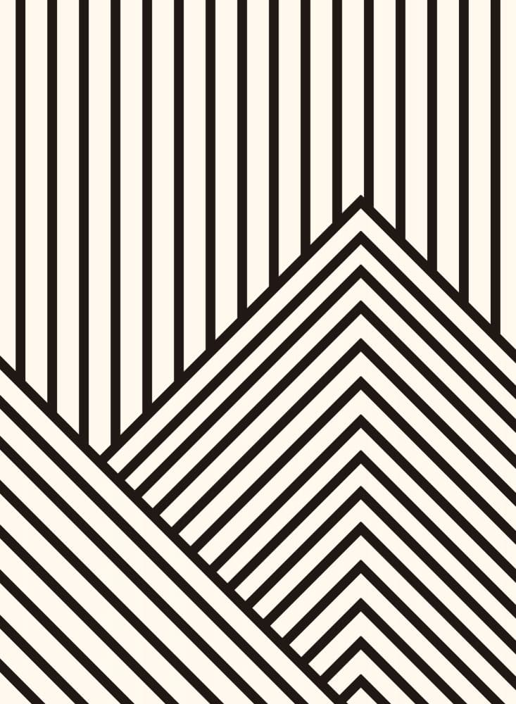 Bold Geometric Stripes by Artprink — canvas wall art