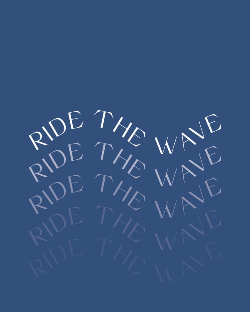 Ride The Blue Wave by KsanaKalpa — canvas wall art