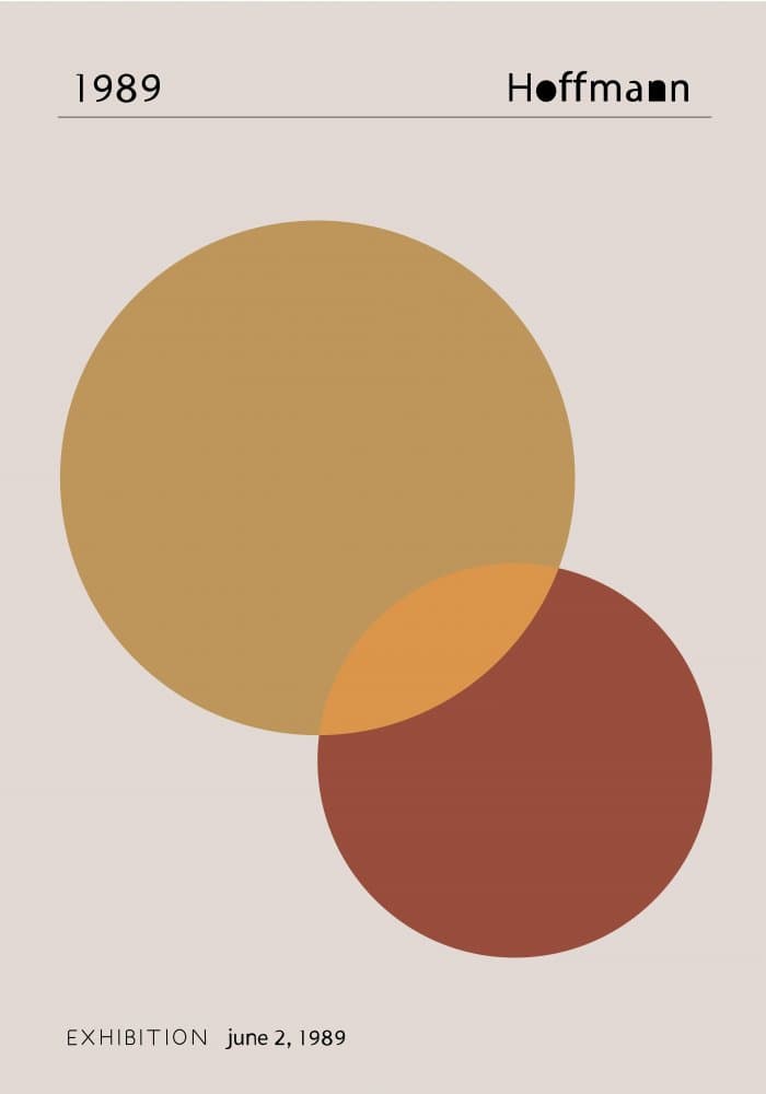 Warm Geometric Circles by Pictufy Studio II — canvas wall art