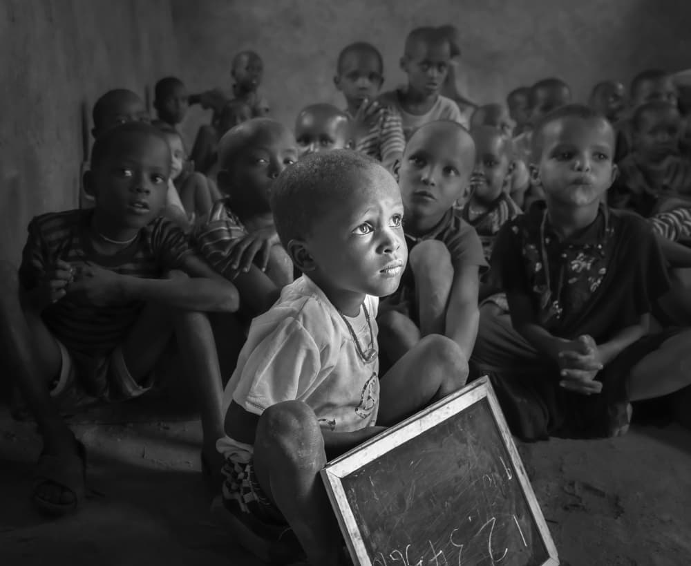 Attentive Young Learners by Anna Zhang — canvas wall art