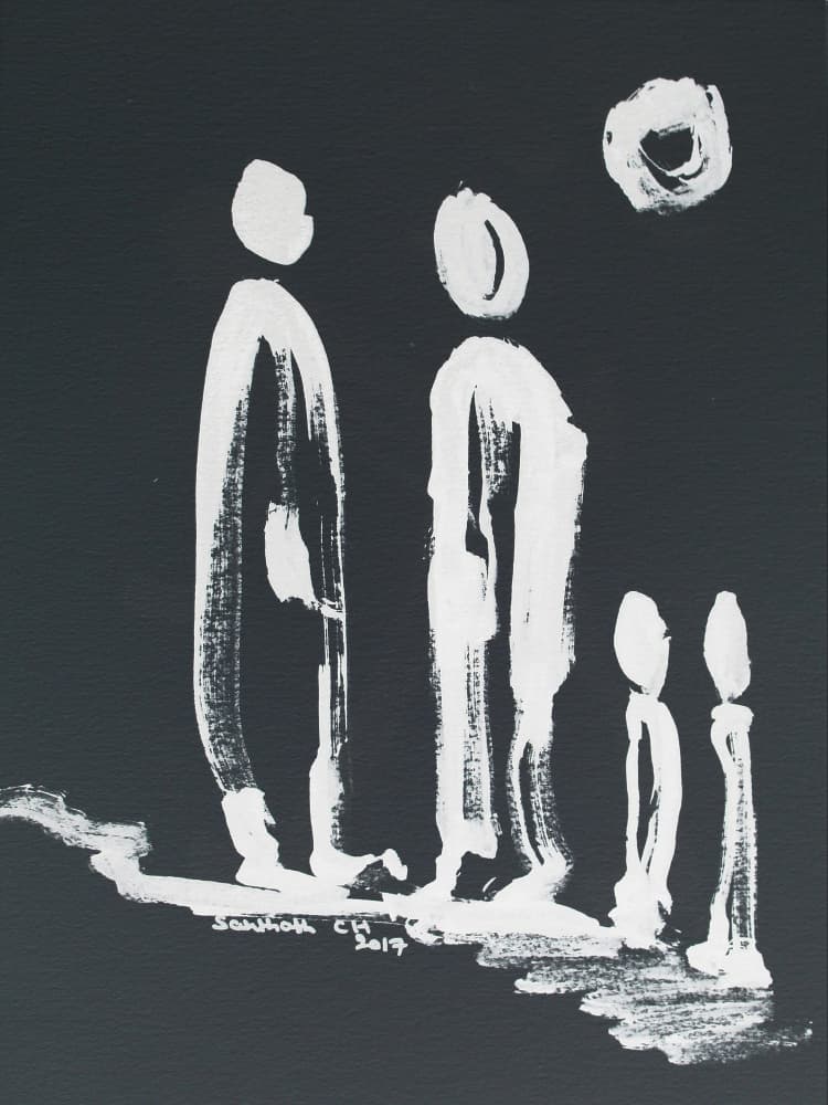 Abstract Family Group by Santhosh ch — canvas wall art