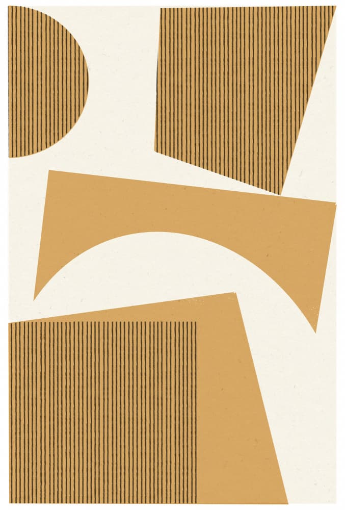 Curved Harmony by THE MIUUS STUDIO — canvas wall art