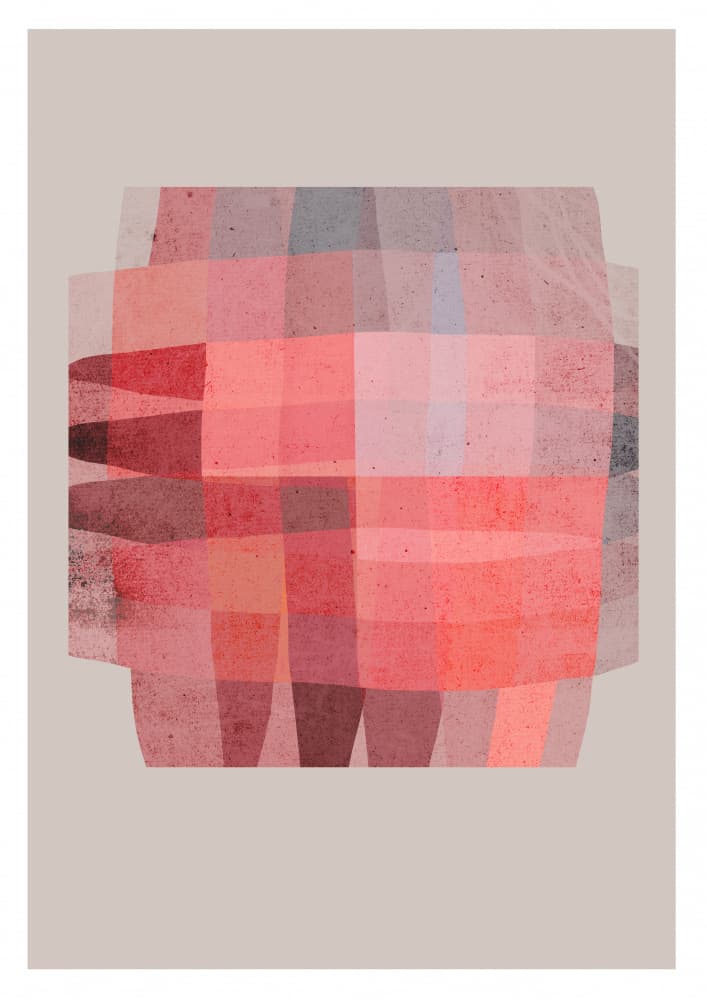 Pink Mosaic Dreams by Treechild — canvas wall art