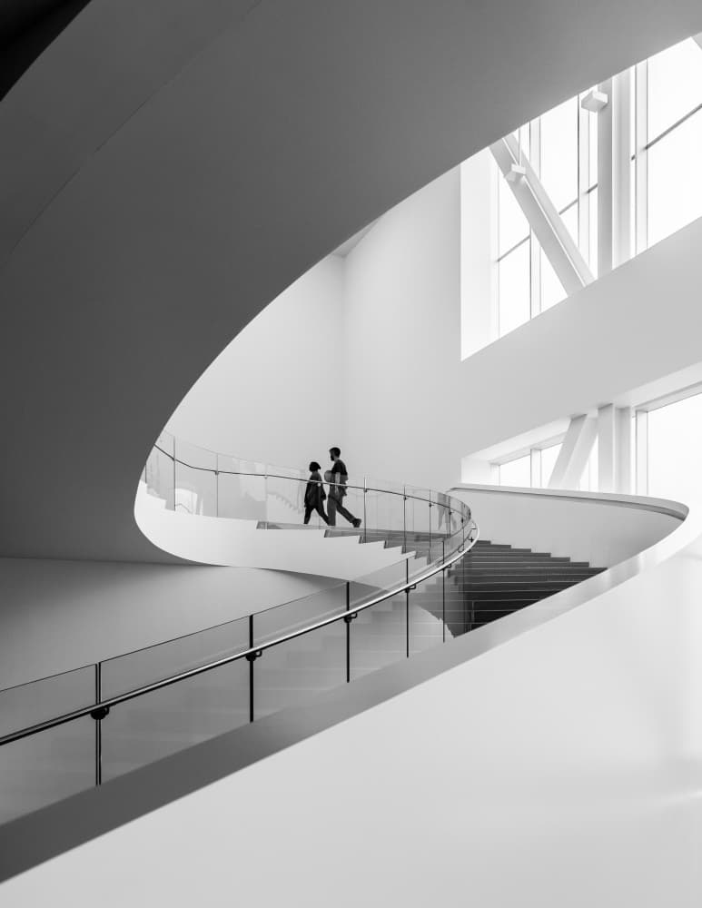 Modern Spiral Ascent by Michiko Ôtomo — canvas wall art