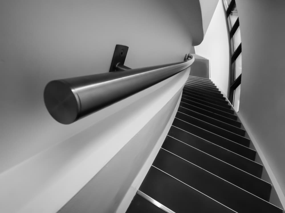 Modern Spiral Staircase by Jaap Koer — canvas wall art