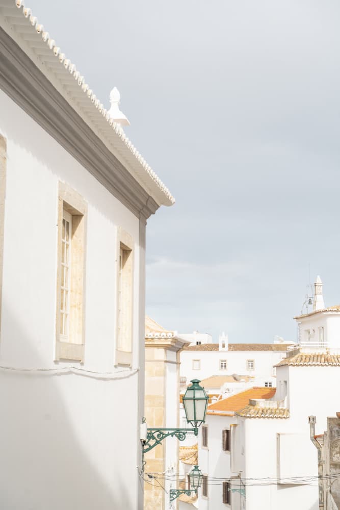 White Mediterranean Street by Henrike Schenk — canvas wall art