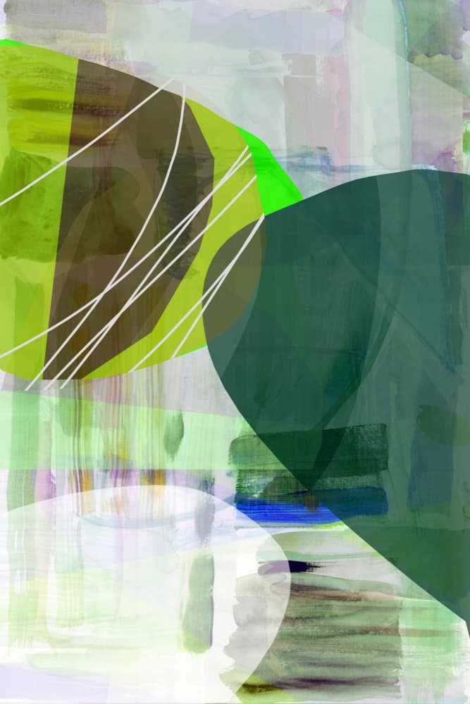 Organic Green Abstract by cartissi — canvas wall art