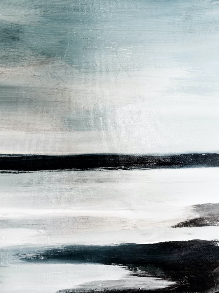 Modern Blue Horizon by Ejaaz Haniff — canvas wall art