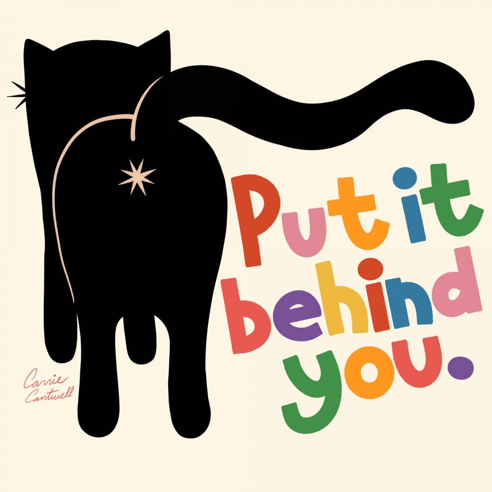 Put It Behind You by Carrie Cantwell — canvas wall art