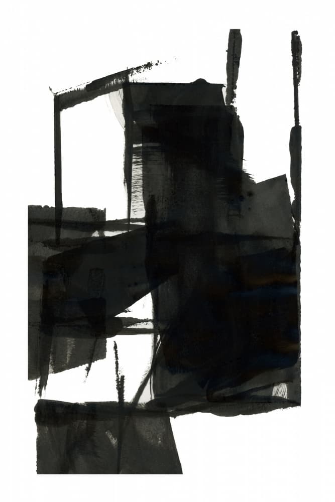 Abstract Black Structures by cartissi — canvas wall art