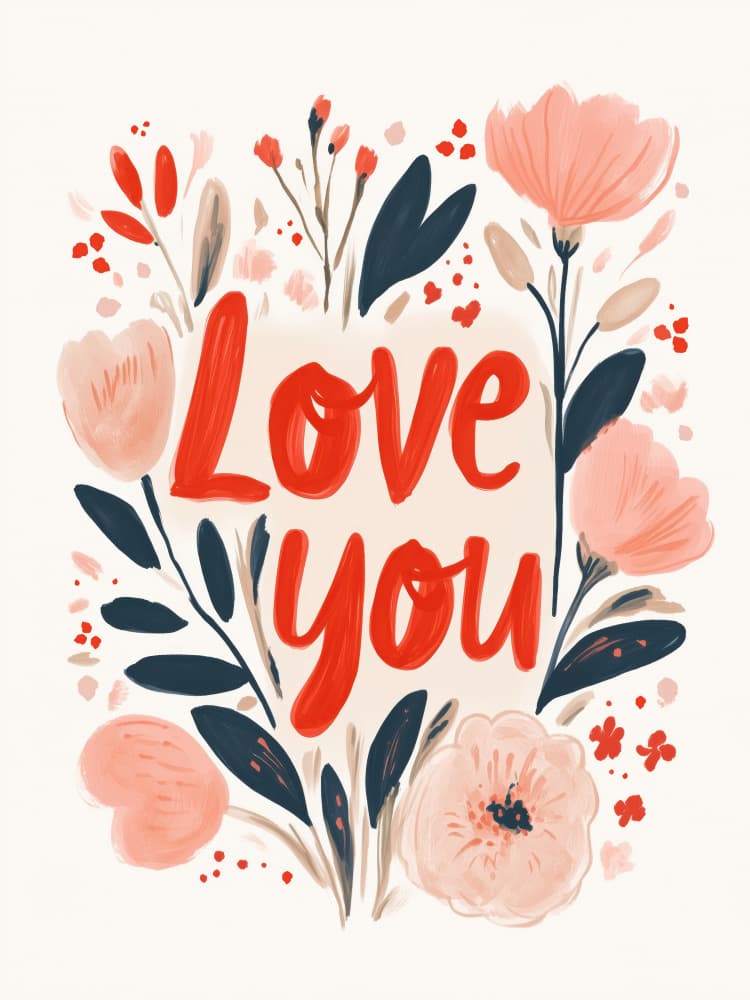 Floral Affection by Treechild — canvas wall art