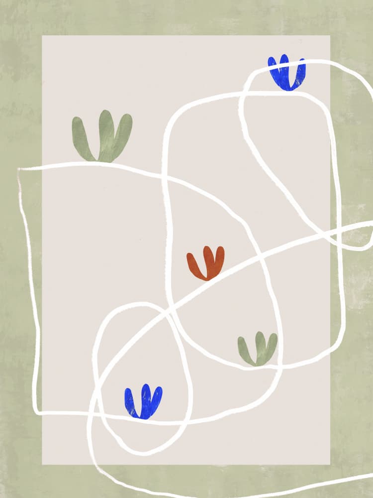 Shapes in Motion by Treechild — canvas wall art