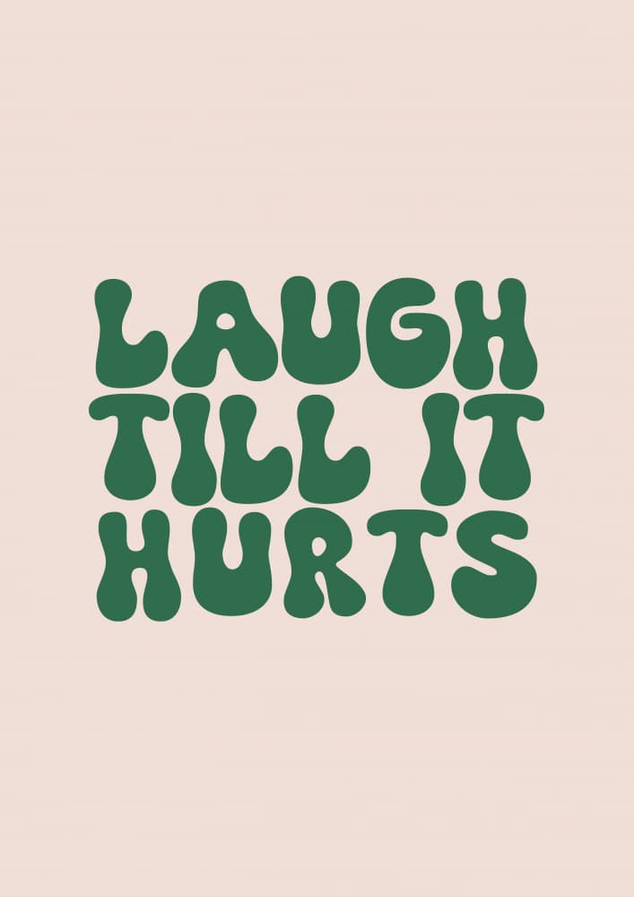 Laugh Till It Hurts by Prints by Ayleen — canvas wall art