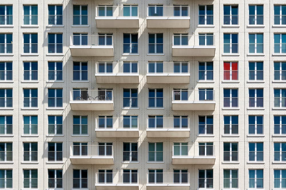 Red Window Facade by Greetje van Son — canvas wall art