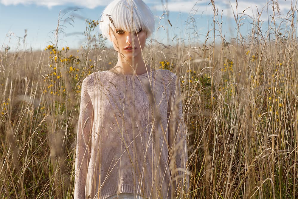 Blonde in Golden Field by Silaevk — canvas wall art
