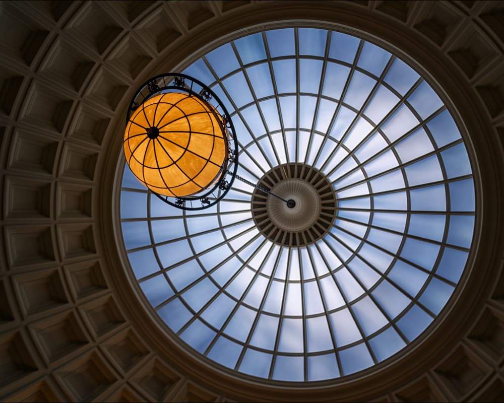Golden Dome Skylight by Yu Mao — canvas wall art