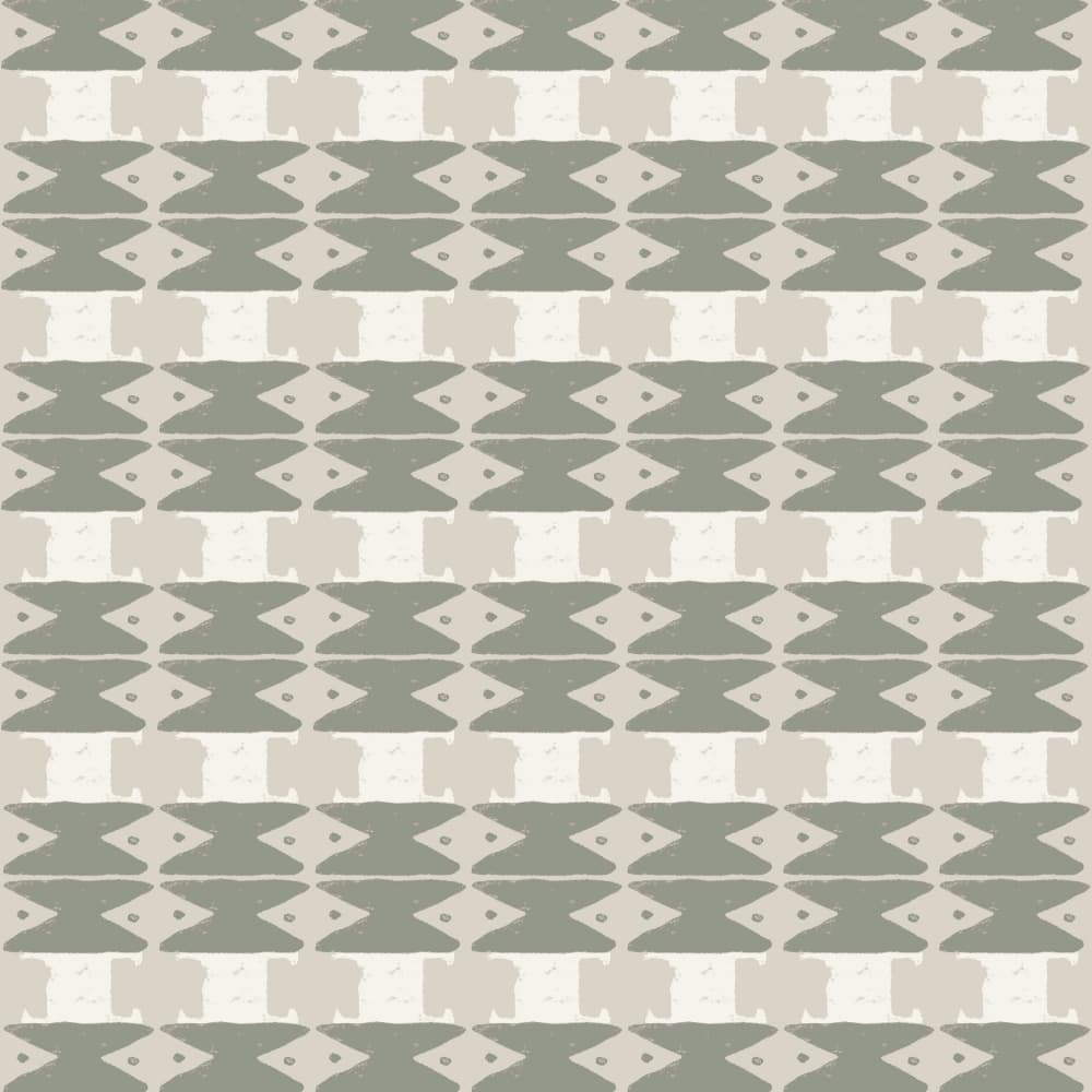 Muted Sage Geometric Pattern
