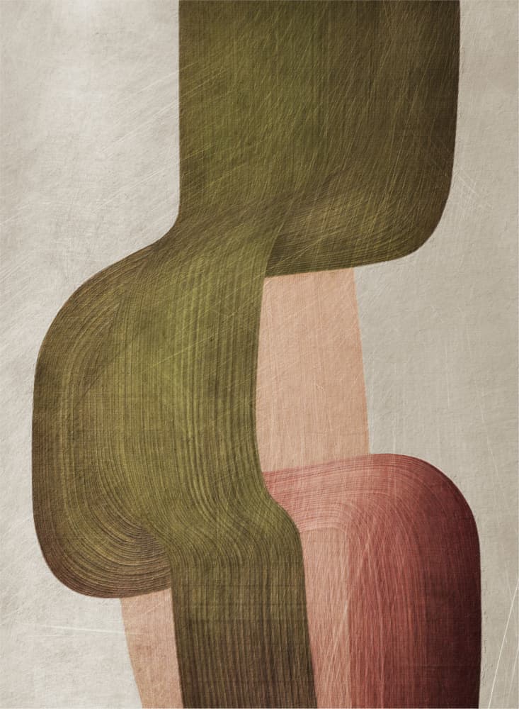Muted Organic Flow by Alma — canvas wall art