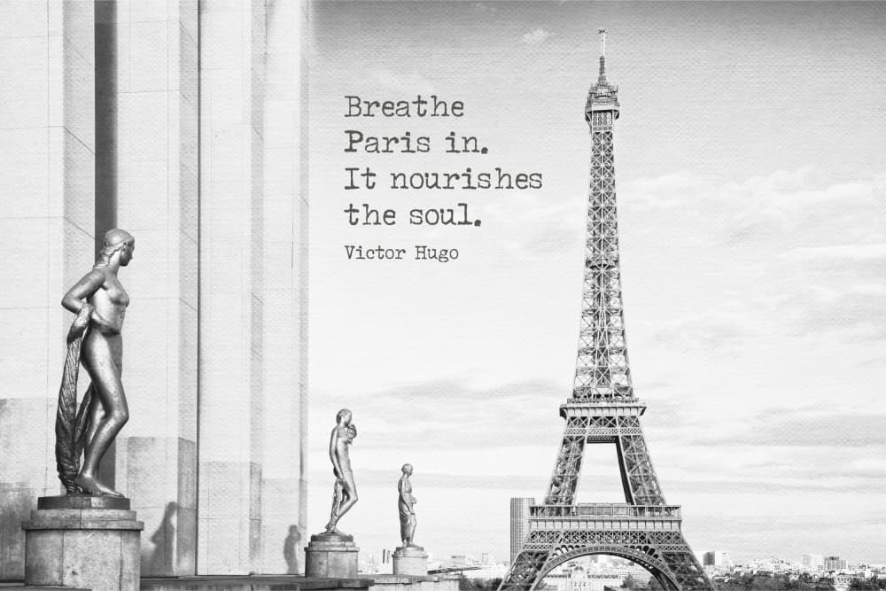 Eiffel Tower Paris Architecture by Melanie Viola — canvas wall art