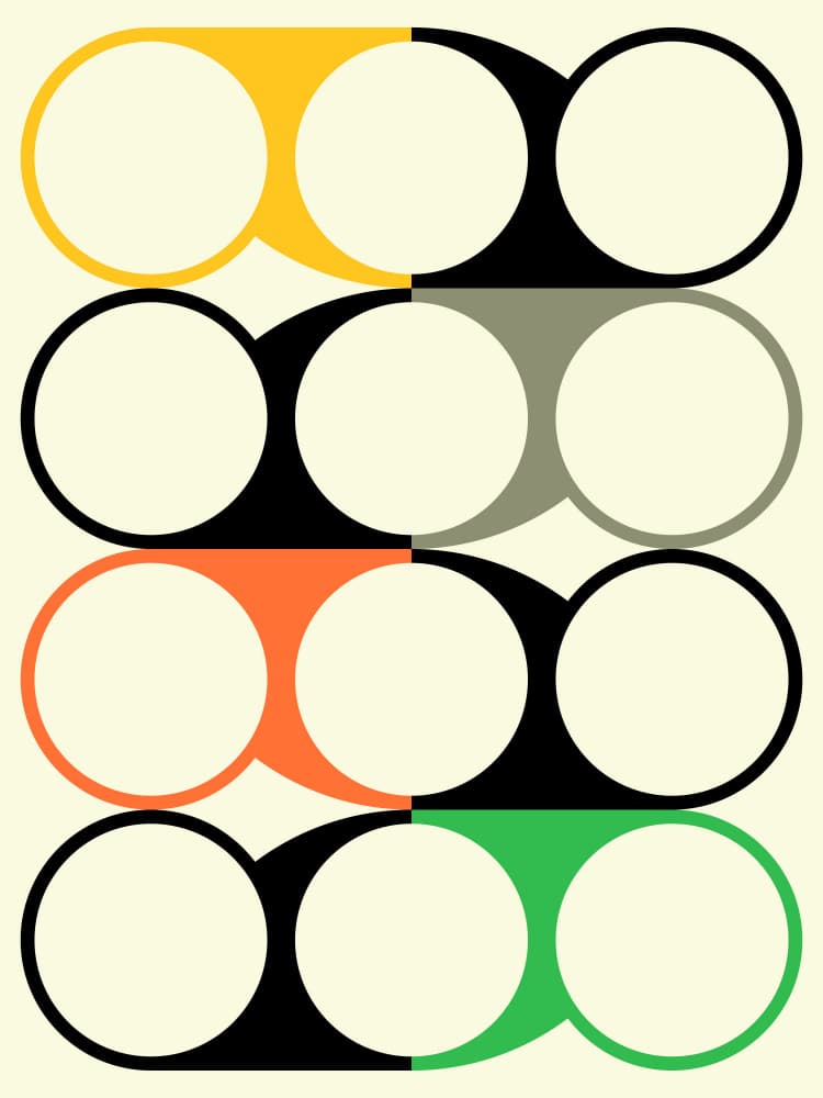Colorful Geometric Circles