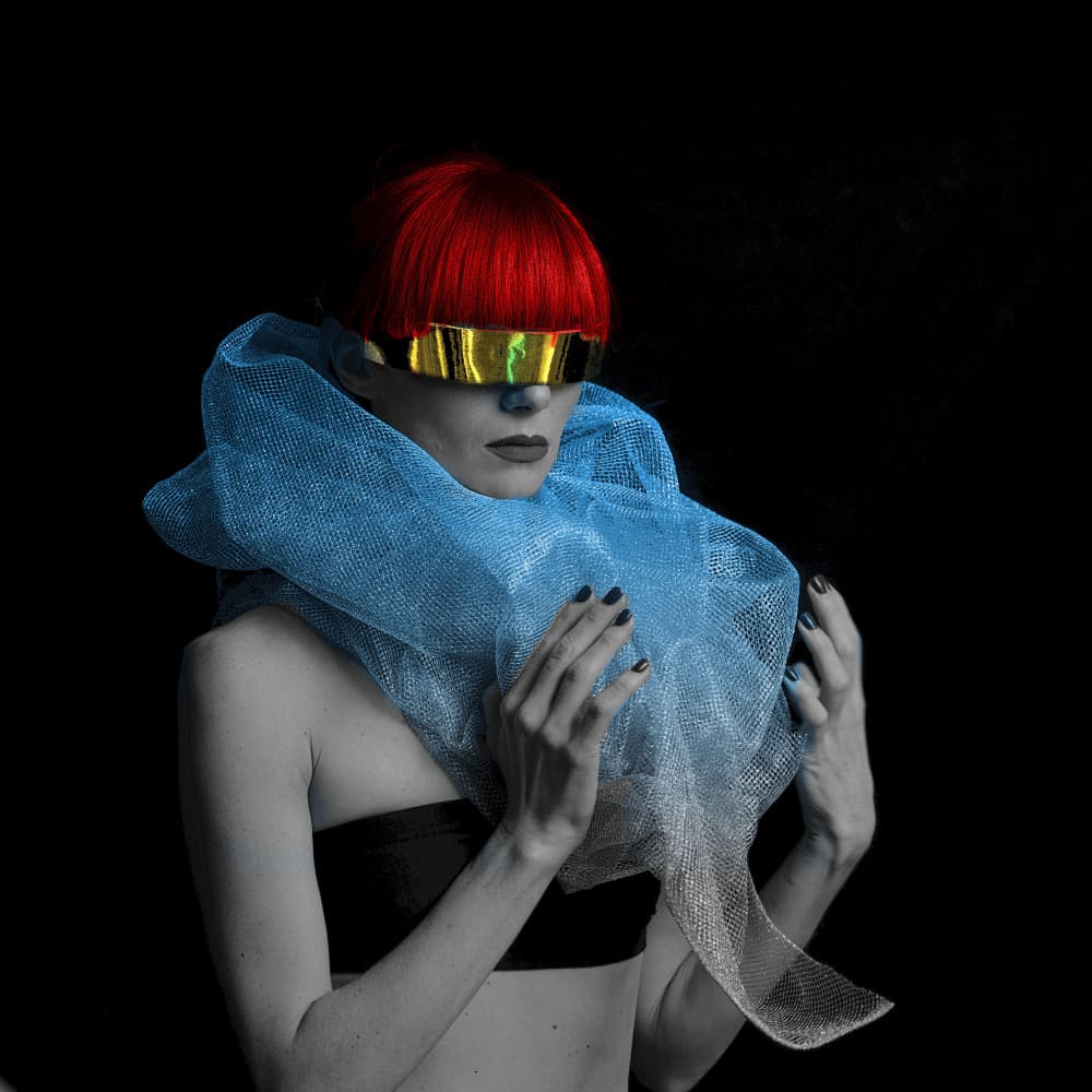 Futuristic Fashion Portrait by Itzik Rabinovitz — canvas wall art